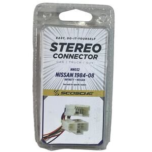 Scosche Stereo Connector NN032 for‎ Nissan 1984-08 Model #NN032 Wire Harnesses